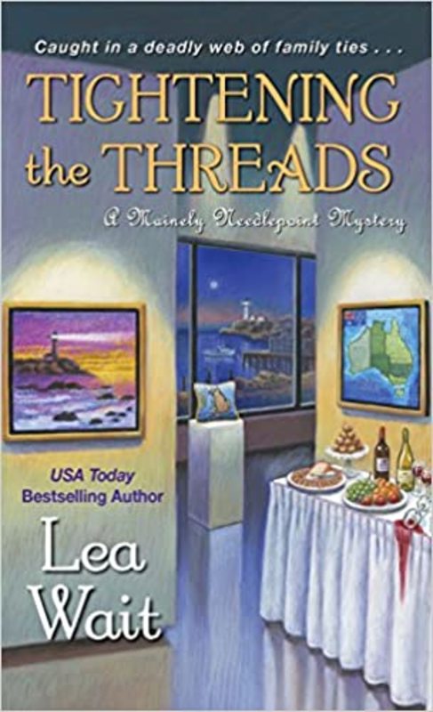 Book cover for "Tightening the Threads" by Lea Wait