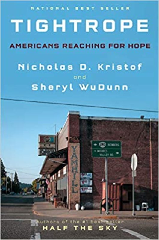 Book cover for "Tightrope" by Nicholas D. Kristof