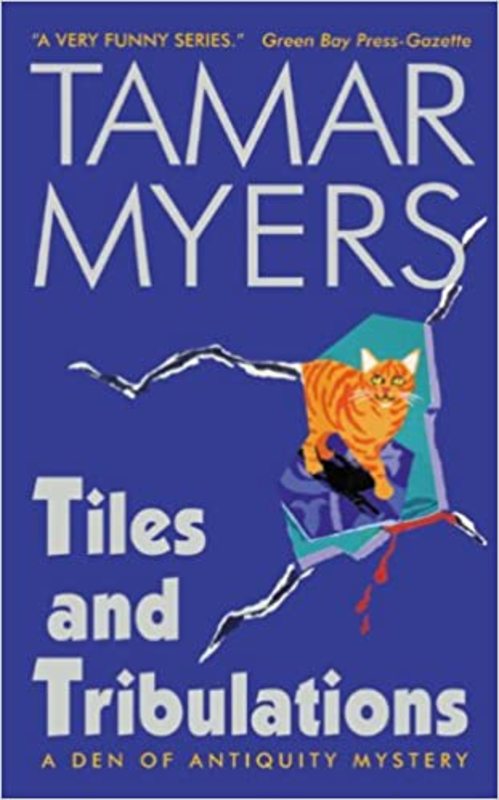 Book cover for "Tiles and Tribulations" by Tamar Myers