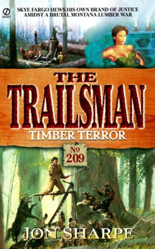 Book cover for "Timber Terror" by Jon Sharpe