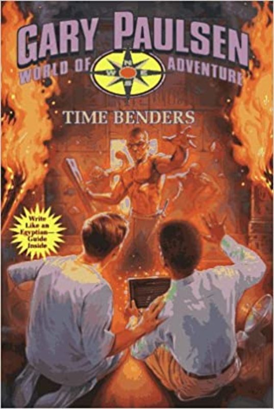 Book cover for "Time Benders" by Gary Paulsen
