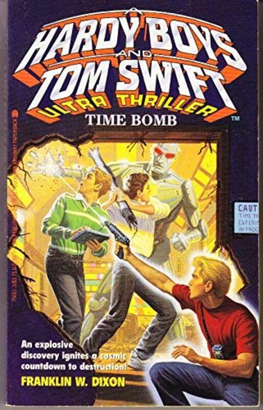 Book cover for "Time Bomb" by Franklin W Dixon