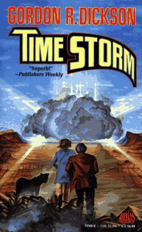Book cover for "Time Storm" by Gordon R Dickson