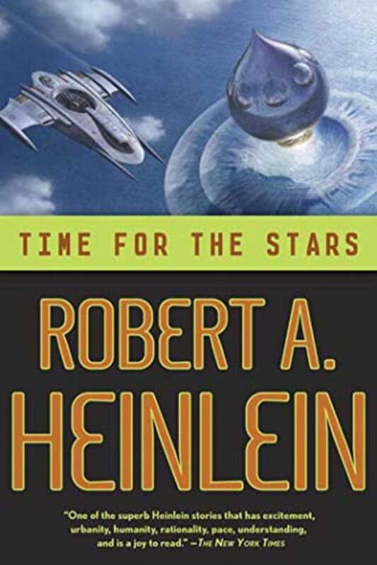 Book cover for "Time for the Stars" by Robert A Heinlein