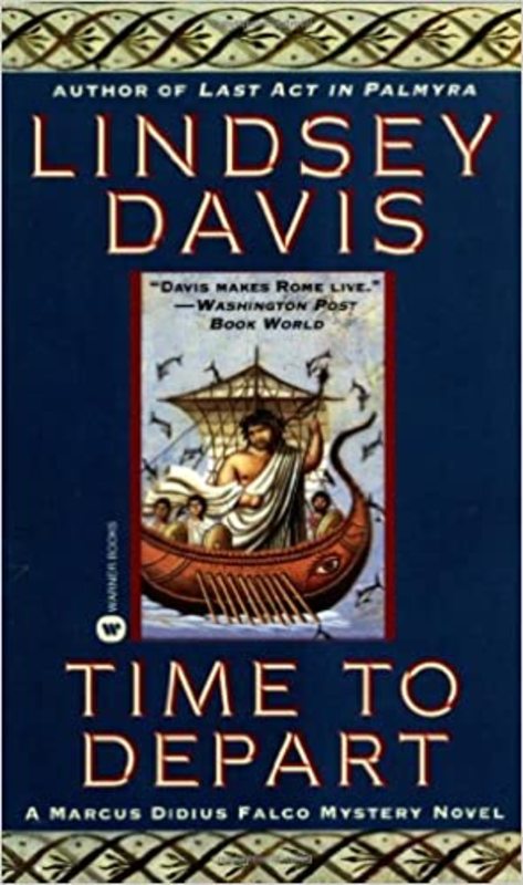 Book cover for "Time to Depart" by Lindsey Davis