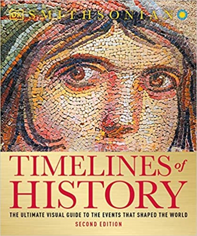 Book cover for "Timelines of History" by DK