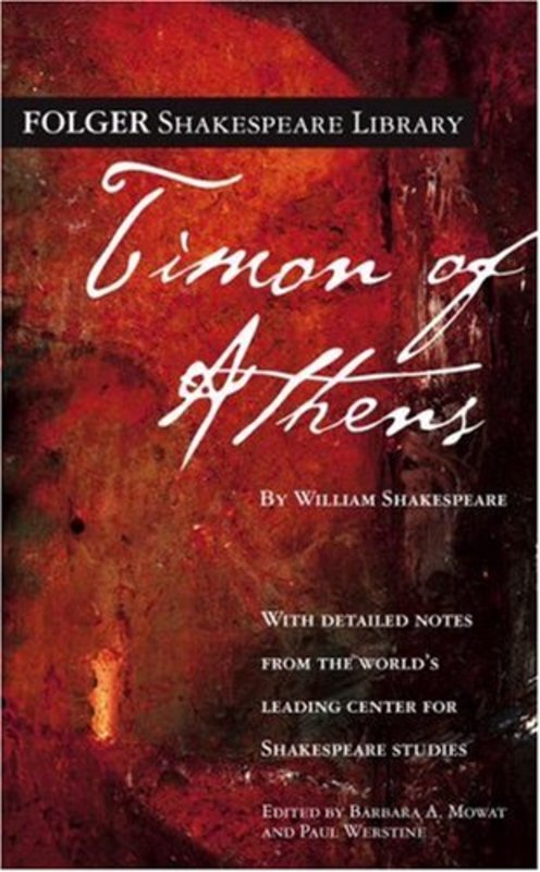 Book cover for "Timon of Athens" by William Shakespeare