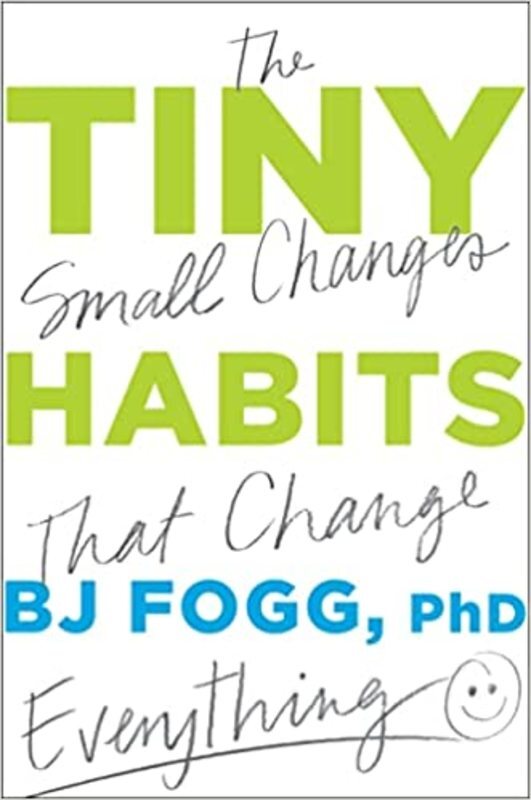 Book cover for "Tiny Habits" by BJ Fogg Ph.D
