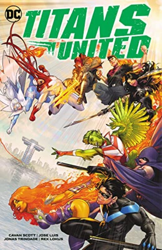 Book cover for "Titans United" by Cavan Scott