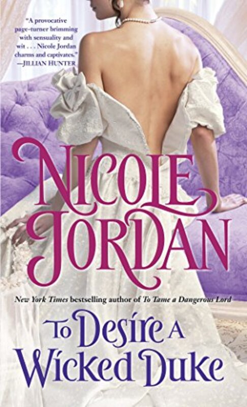 Book cover for "To Desire a Wicked Duke" by Nicole Jordan