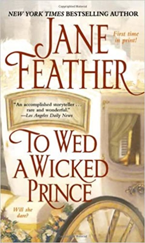 Book cover for "To Wed a Wicked Prince" by Jane Feather