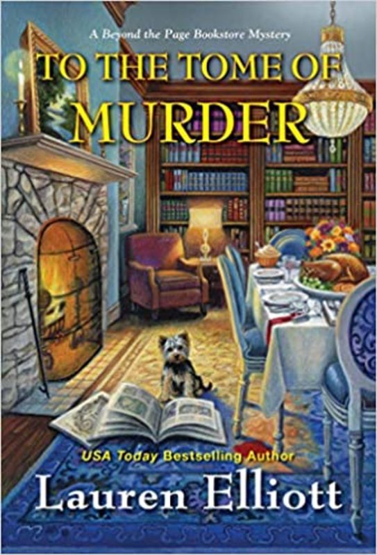 Book cover for "To the Tome of Murder" by Lauren Elliott