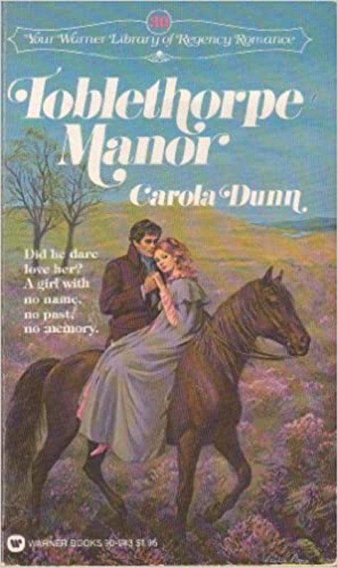 Book cover for "Toblethorpe Manor" by Carola Dunn