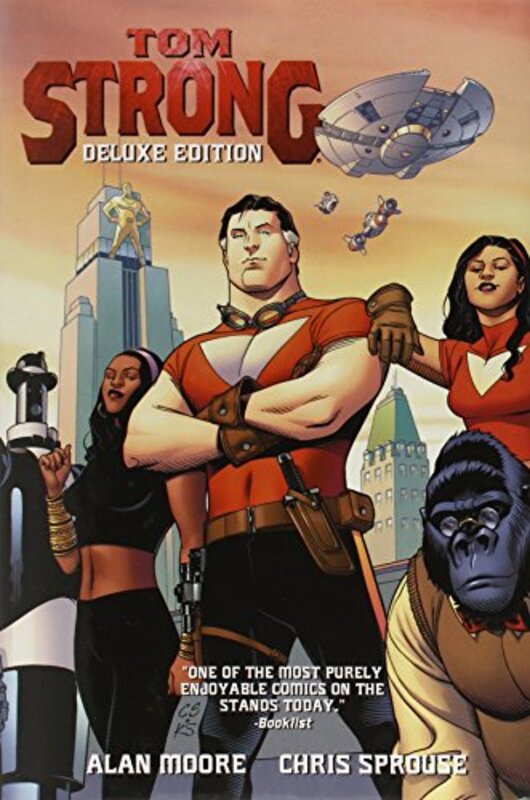 Book cover for "Tom Strong" by Alan Moore