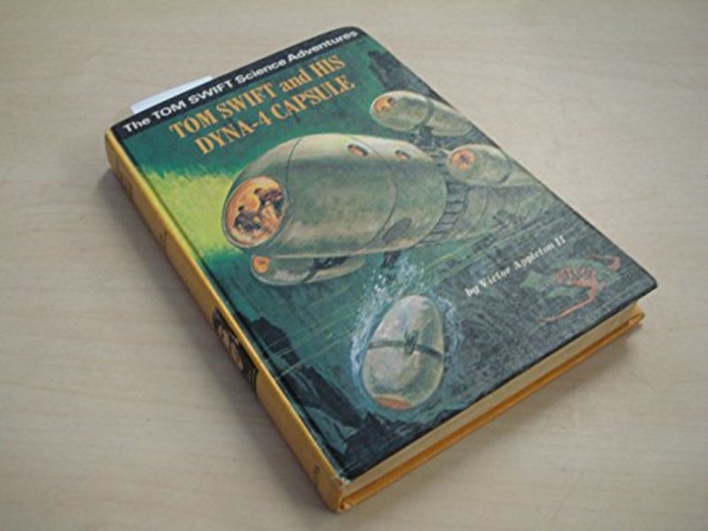 Book cover for "Tom Swift and His Dyna-4 Capsule" by Victor Appleton