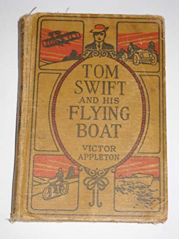 Book cover for "Tom Swift and His Flying Boat / Castaways of the Giant Iceberg" by Victor Appleton