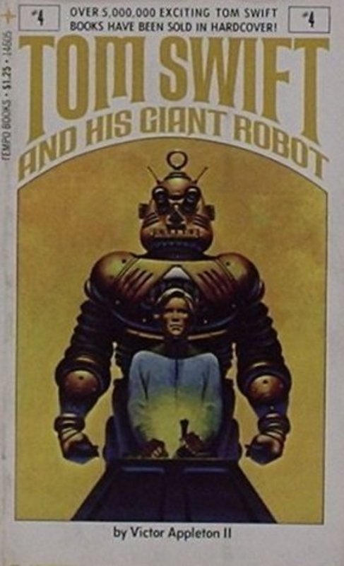 Book cover for "Tom Swift and His Giant Robot" by Victor Appleton