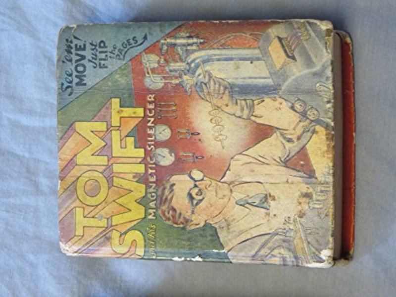 Book cover for "Tom Swift and His Magnetic Silencer" by Victor Appleton