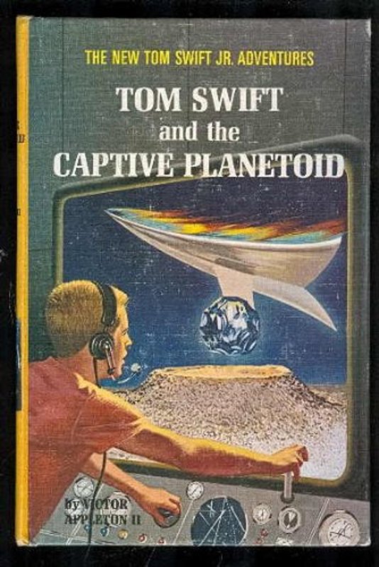 Book cover for "Tom Swift and the Captive Planetoid" by Victor Appleton