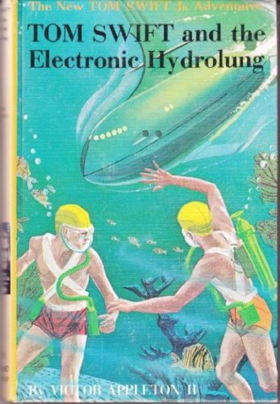 Book cover for "Tom Swift and the Electronic Hydrolung" by Victor Appleton