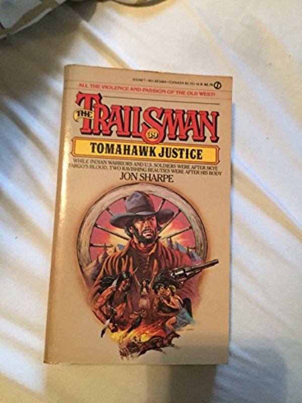 Book cover for "Tomahawk Justice" by Jon Sharpe
