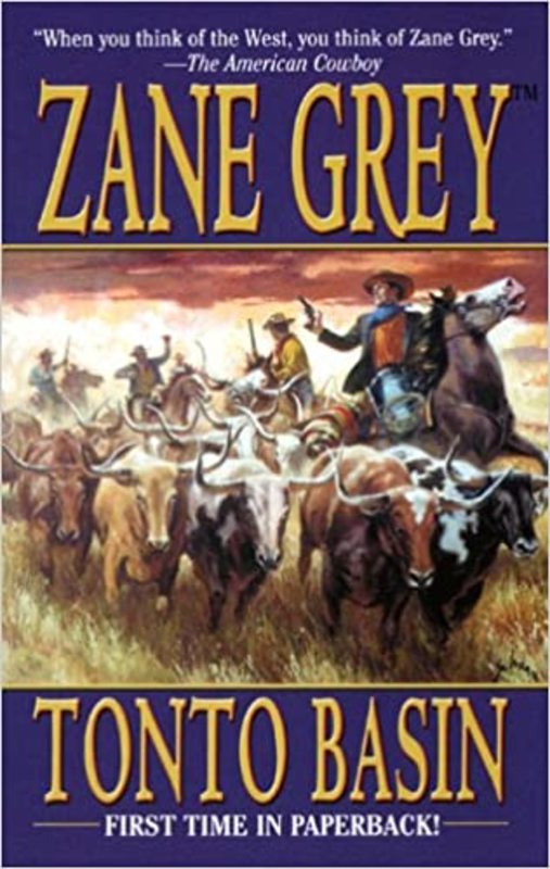 Book cover for "Tonto Basin" by Zane Grey