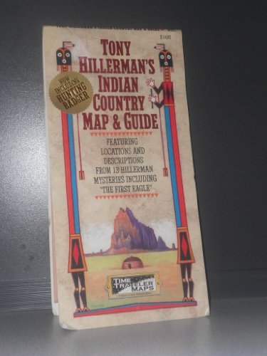 Book cover for "Tony Hillerman's Indian Country Map and Guide" by Tony Hillerman