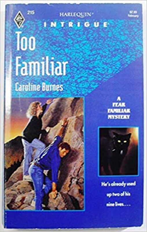 Book cover for "Too Familiar" by Caroline Burnes