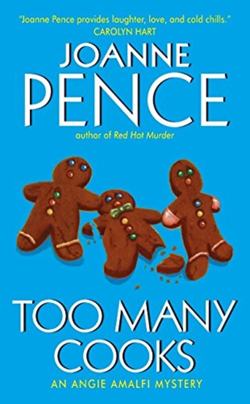 Book cover for "Too Many Cooks" by Joanne Pence