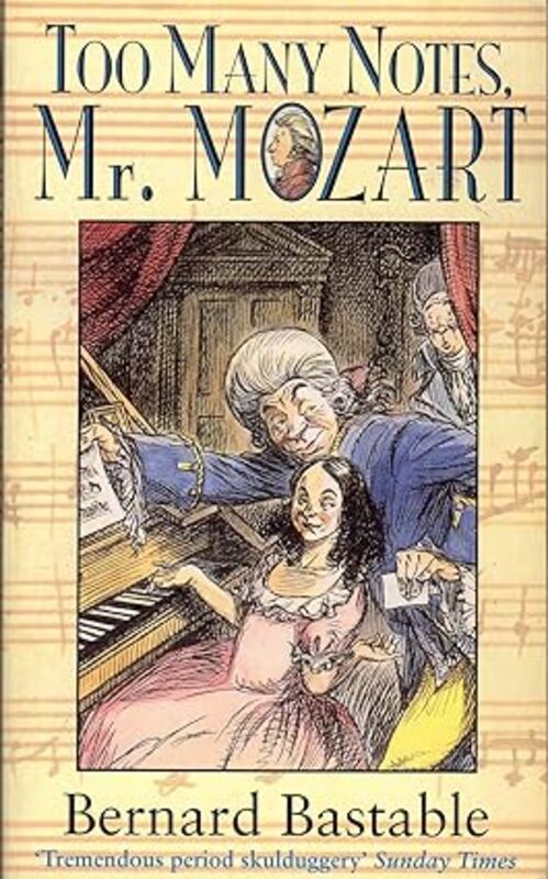 Book cover for "Too Many Notes, Mr. Mozart" by Robert Barnard