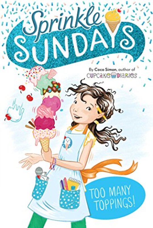 Book cover for "Too Many Toppings!" by Coco Simon