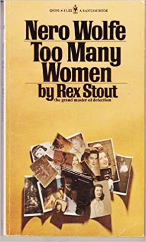 Book cover for "Too Many Women" by Rex Stout