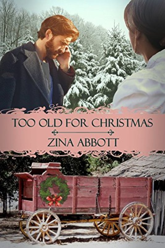 Book cover for "Too Old for Christmas" by Zina Abbott