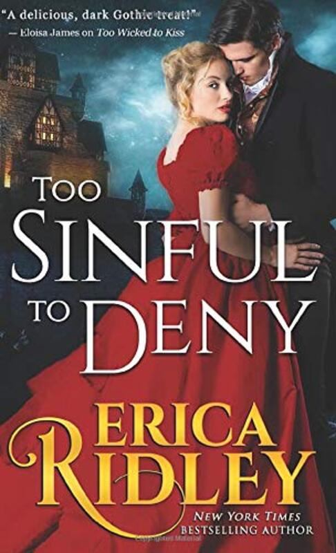 Book cover for "Too Sinful to Deny" by Erica Ridley