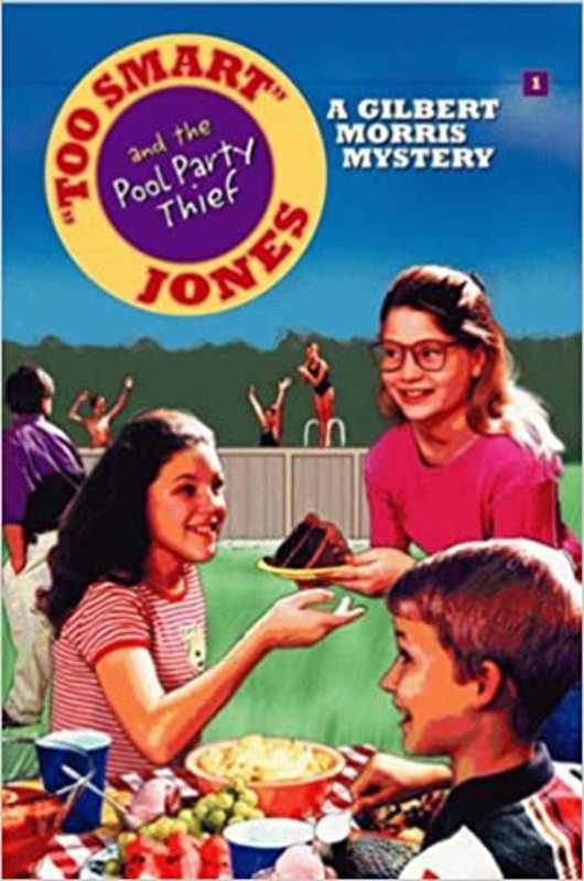 Book cover for "Too Smart Jones and the Pool Party Thief" by Gilbert Morris