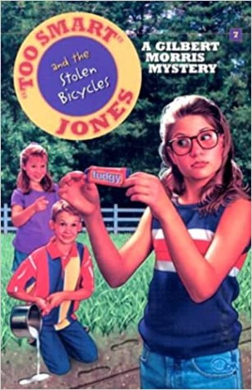 Book cover for "Too Smart Jones and the Stolen Bicycle" by Gilbert Morris