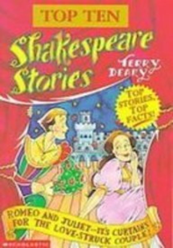 Book cover for "Top 10 Shakespeare Stories" by Terry Deary
