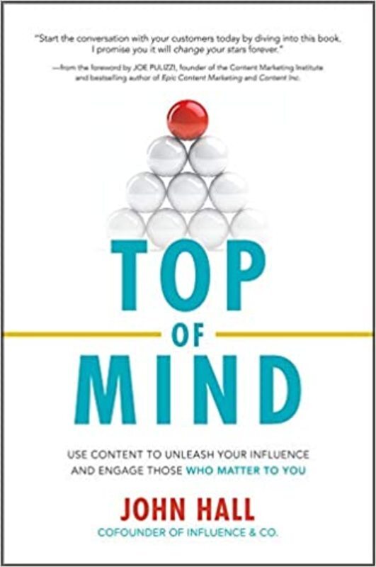 Book cover for "Top of Mind" by John Hall