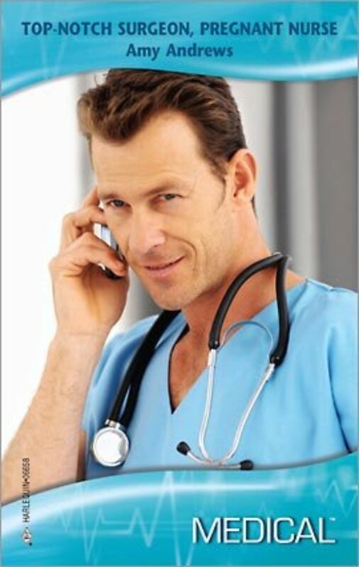 Book cover for "Top-Notch Surgeon, Pregnant Nurse" by Amy Andrews