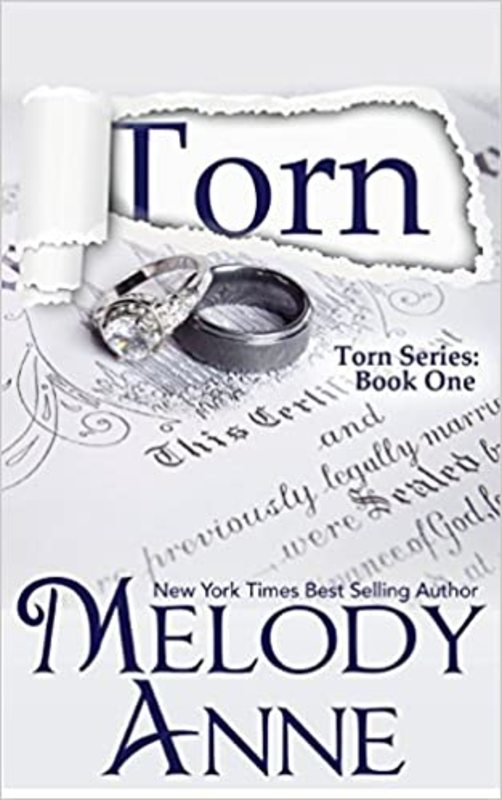 Book cover for "Torn" by Melody Anne