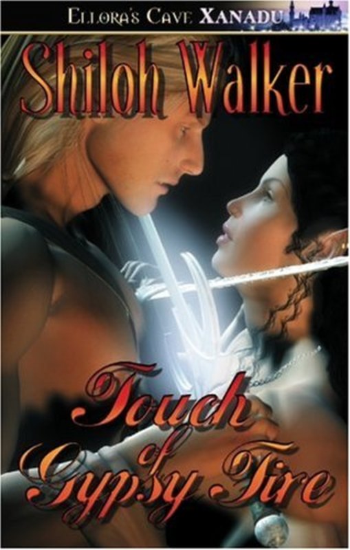 Book cover for "Touch of Gypsy Fire" by Shiloh Walker
