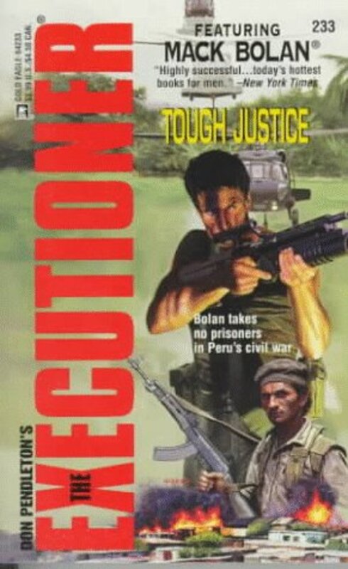 Book cover for "Tough Justice" by Don Pendleton