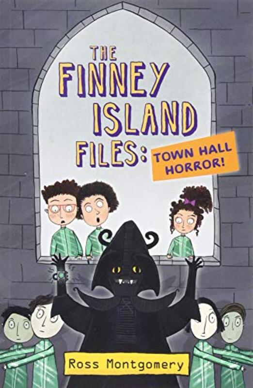 Book cover for "Town Hall Horror!" by Ross Montgomery