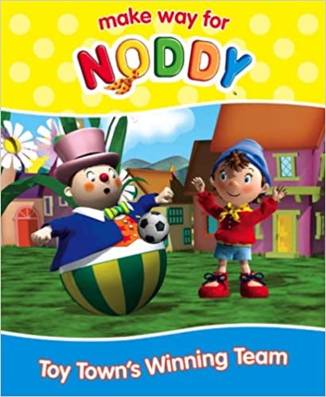 Book cover for "Toy Town's Winning Team" by Enid Blyton