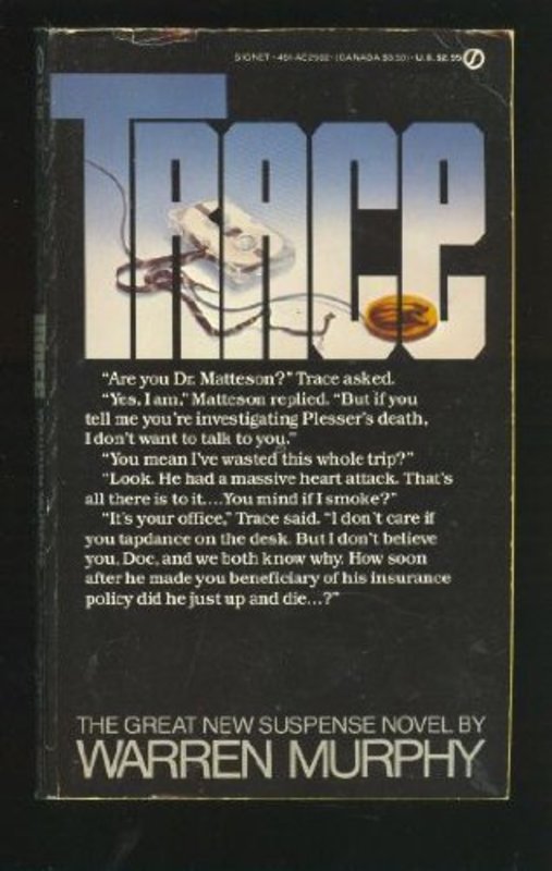 Book cover for "Trace" by Warren Murphy