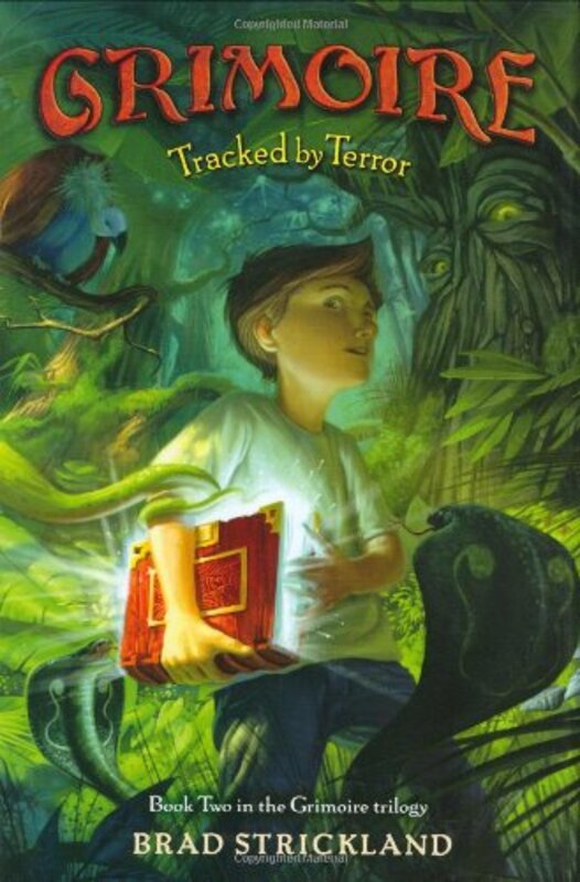 Book cover for "Tracked by Terror" by Brad Strickland