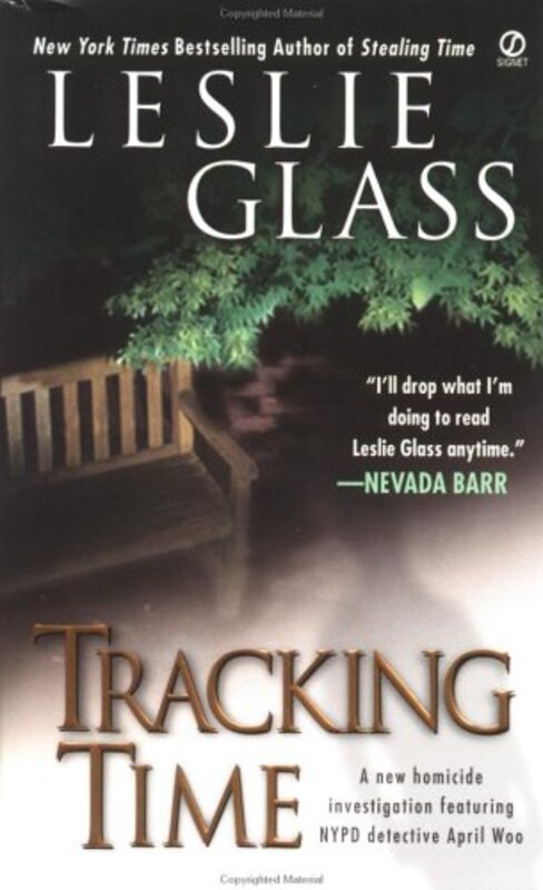 Book cover for "Tracking Time" by Leslie Glass