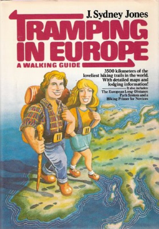Book cover for "Tramping in Europe" by J Sydney Jones
