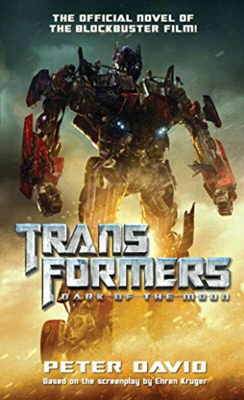 Book cover for "Transformers Dark of the Moon" by Peter David