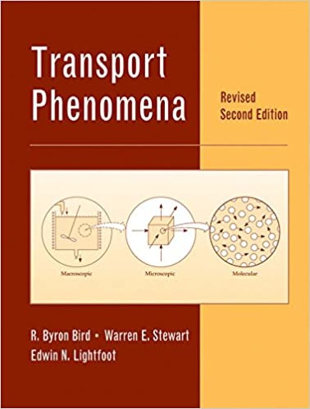 Book cover for "Transport Phenomena" by R. Byron Bird
